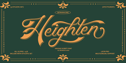 Heighten Font Poster 1