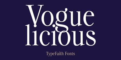 Voguelicious Font Poster 1