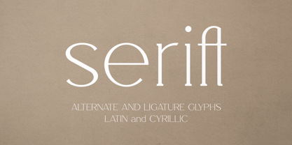 Serift Font Poster 1