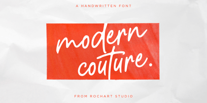 Modern Couture Font Poster 1