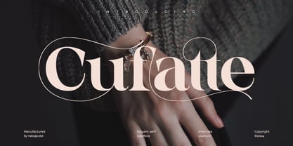 Cufatte Elegant Serif Fuente Póster 1