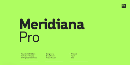 Meridiana Pro Font Poster 1