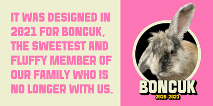 SK Boncuk Font Poster 2