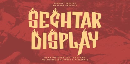 Sechtar Font Poster 1