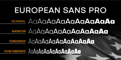 European Sans Pro Fuente Póster 6