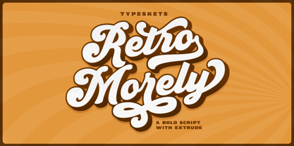 Retro Morely Font Poster 1