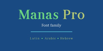 Manas Pro Font Poster 1