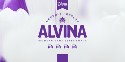 Alvina Font Poster 1
