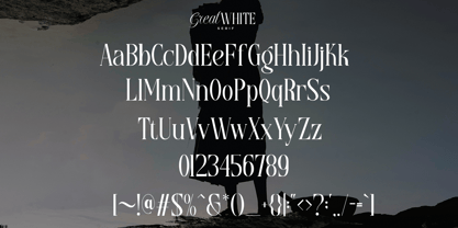 Great White Font Poster 12