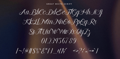Great White Font Poster 11