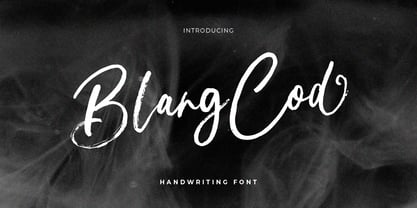 Blang Cod Font Poster 1