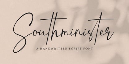 Southminister Font Poster 1