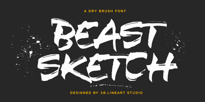Beast Sketch Font Poster 1