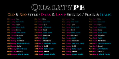 Qualitype Font Poster 4