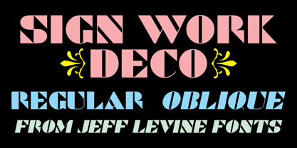 Sign Work Deco JNL Font Poster 1