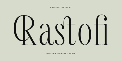 Rastofi Font Poster 1