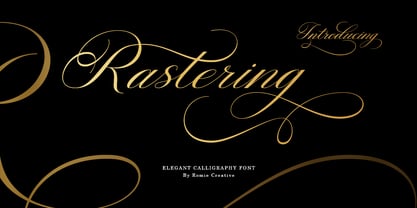 Rastering Font Poster 1