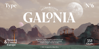 Galonia Font Poster 1
