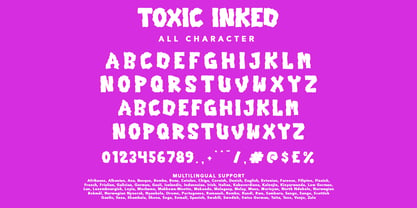 Toxic Inked Font Poster 7