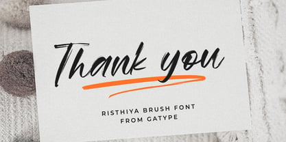 Risthiya Brush Font Poster 7