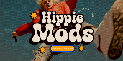 Hippie Mods Font Poster 1