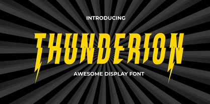 Thunderion Font Poster 1