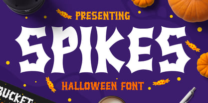 Spikes Font Poster 1