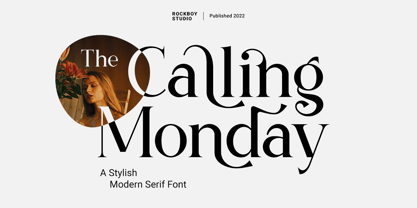 The Calling Monday Font Poster 1