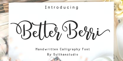 Better berri Font Poster 1