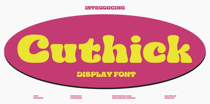 Cuthick Font Poster 1