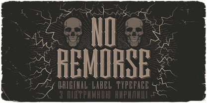 No Remorse Font Poster 1