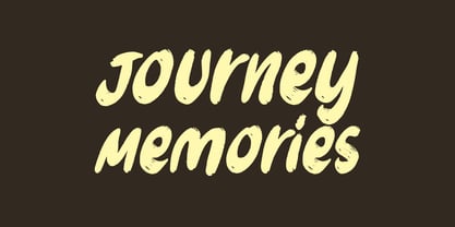 Journey Memories Font Poster 1