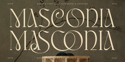 Masconia Font Poster 1