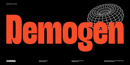 Demogen Sans Condensed Font Police Poster 1