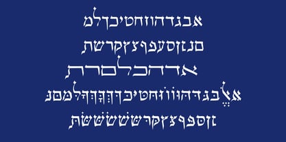 Hebrew Provence Std Font Poster 2