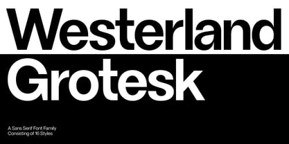 Westerland Grotesk Font Poster 1