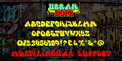 Urban Dope 3d Graffiti Font Poster 2