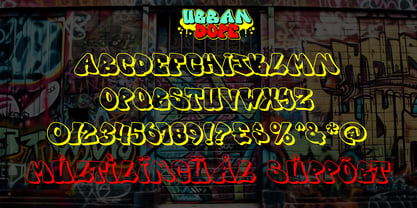 Urban Dope 3d Graffiti Font Poster 3