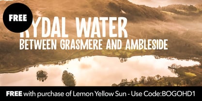 Lemon Yellow Sun Font Poster 4