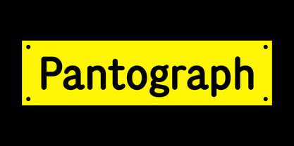 Pantograph Font Poster 1