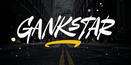 Gankstar Font Poster 1