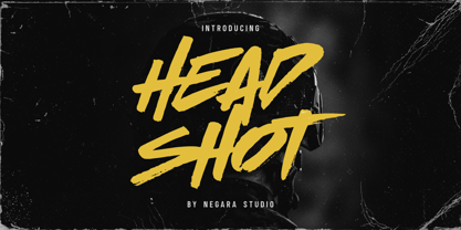 Head Shot Font Poster 1