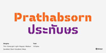 Prathabsorn Font Poster 1