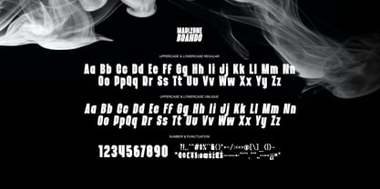 Marleone Brando Font Poster 6