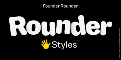 Founder Rounder Font Poster 1