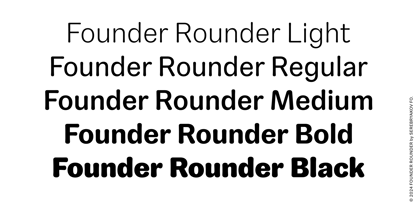 Founder Rounder Font Poster 2