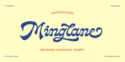 Minglane Font Poster 1