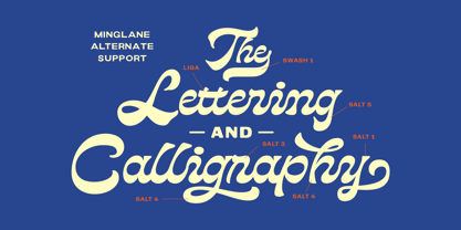 Minglane Font Poster 2