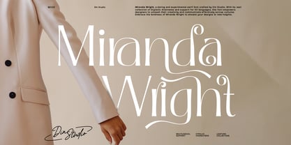 Miranda Wright Font Poster 1