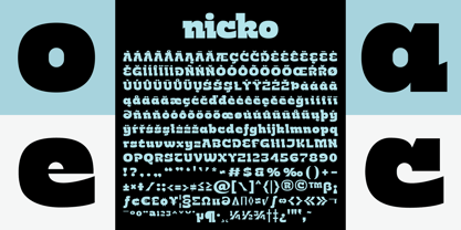 Nicko Font Poster 3